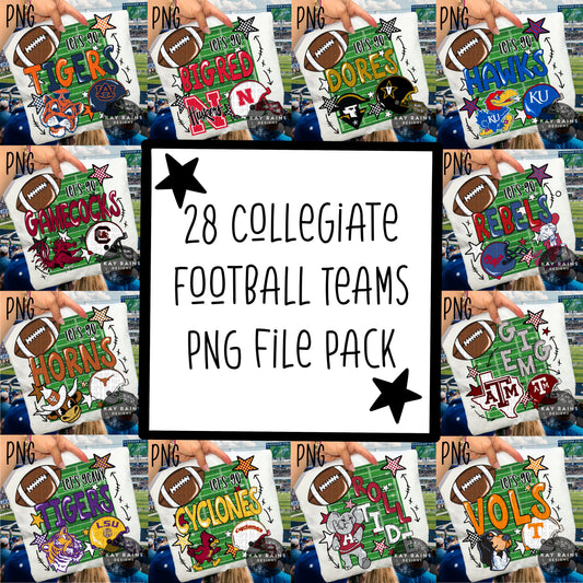 College Football PNG Bundle