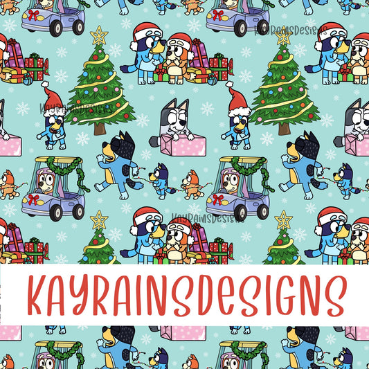 Blue Dog Christmas