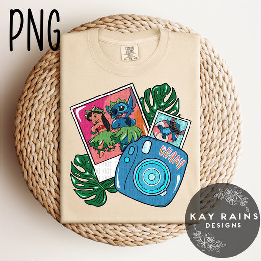 Stitch Polaroids PNG