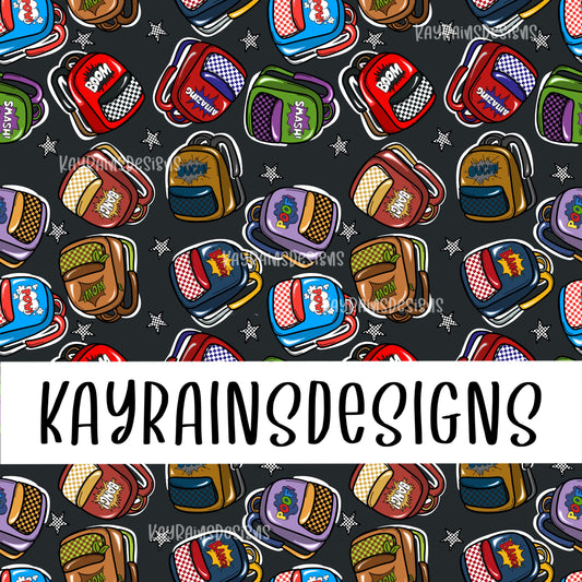 Superhero Backpacks - black