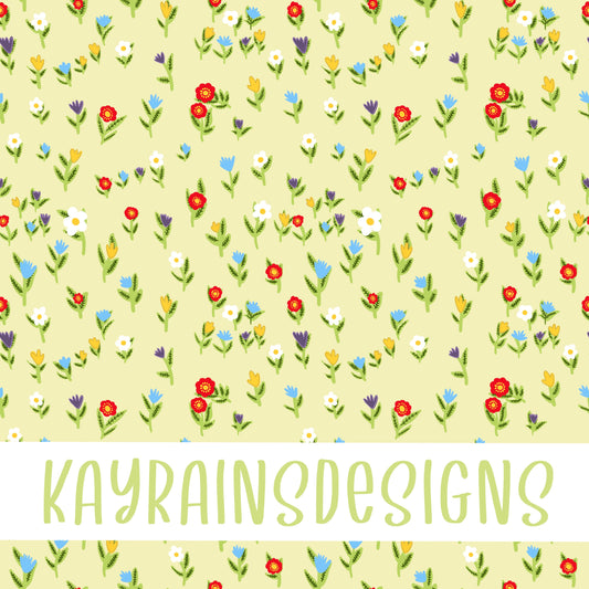 Painted Florals Seamless