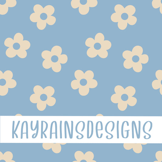 Blue Floral Seamless