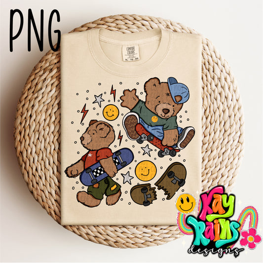 Skater Bear PNG
