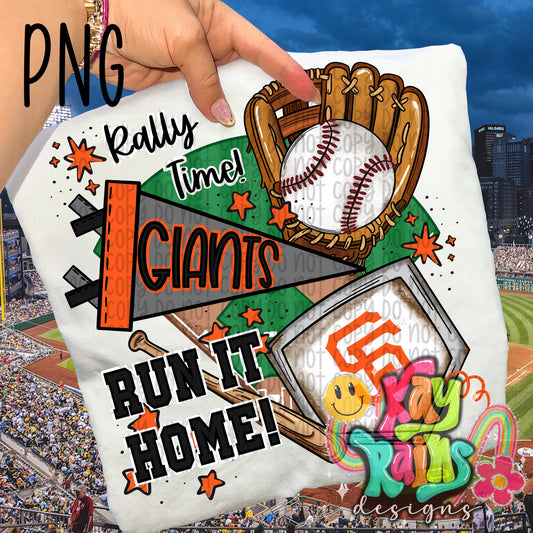 Giants Run It Home PNG