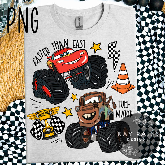 Cars Monster Trucks PNG
