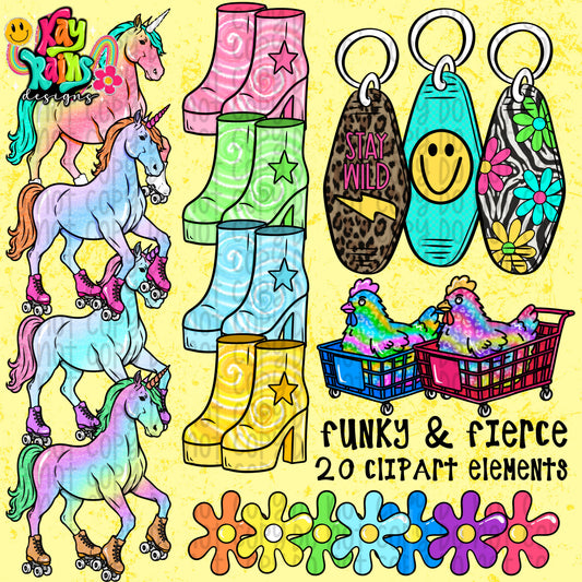 Funky & Fierce - ClipArt