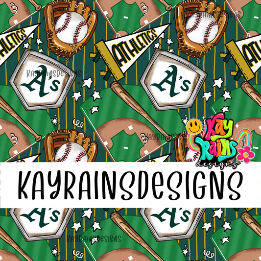 Athletics Home Run Seamless