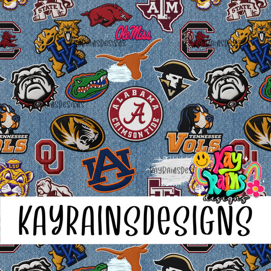 Collegiate Football Denim