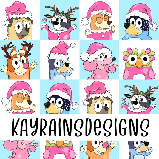 Christmas pups Seamless