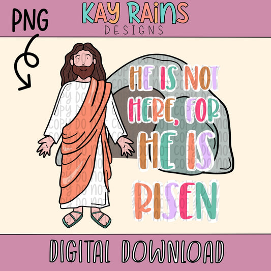 He is Risen (Pink)