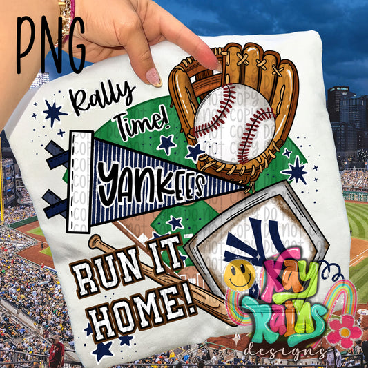 Yankees Run It Home PNG