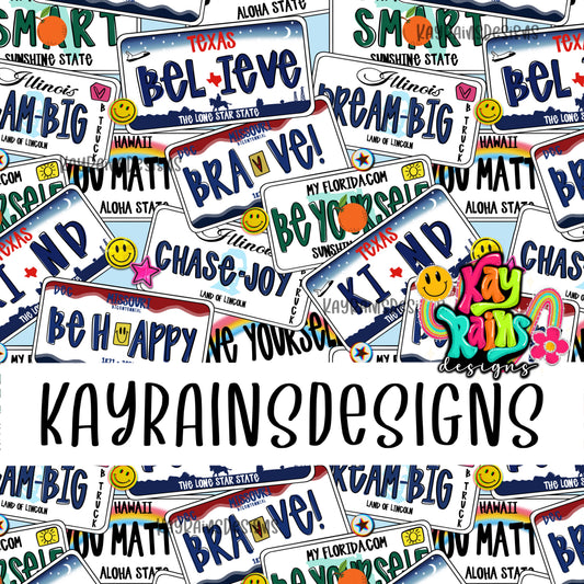 Encouragement plates - LIMITED
