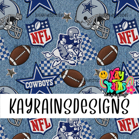 Cowboys Denim Patchwork