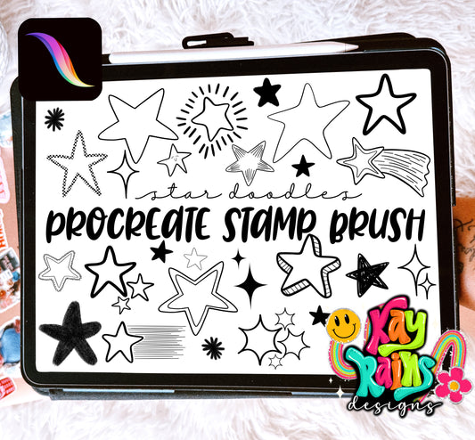 Star Doodles Stamp Brush