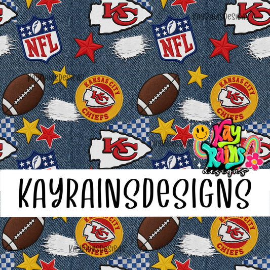 Chiefs Denim Patchwork