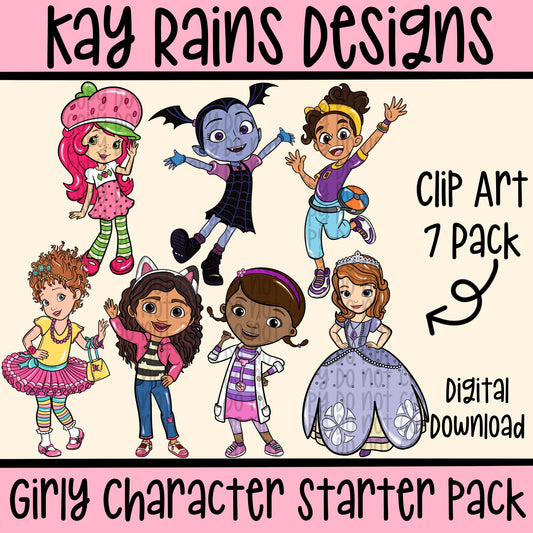 ClipArt - Girly Character Starter Pack