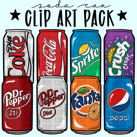 ClipArt - Soda Cans