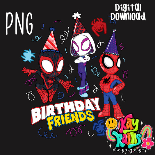 Birthday Spider PNG