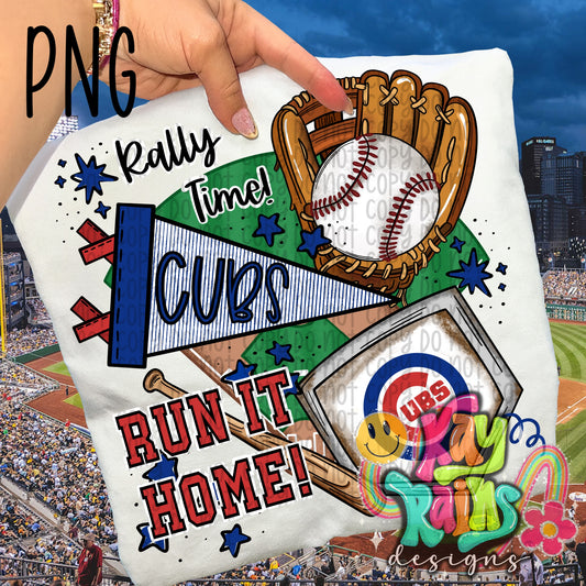 Cubs Run It Home PNG