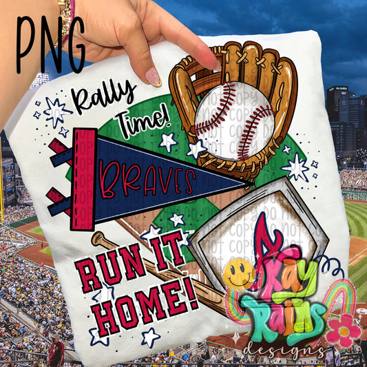 Braves Run It Home PNG