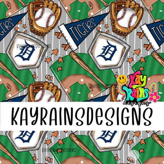 Tigers Home Run Seamless