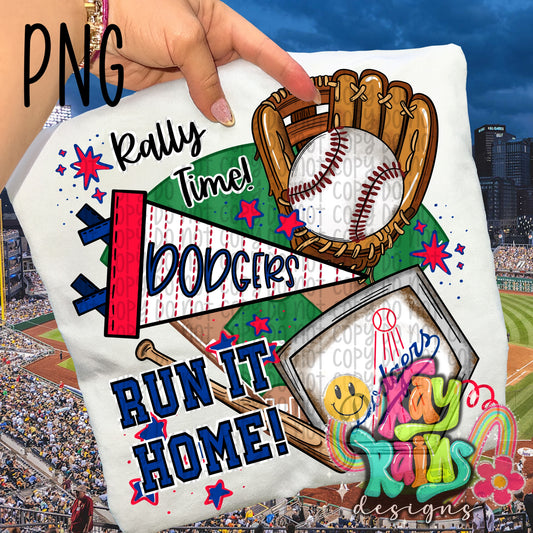 Dodgers Run It Home PNG