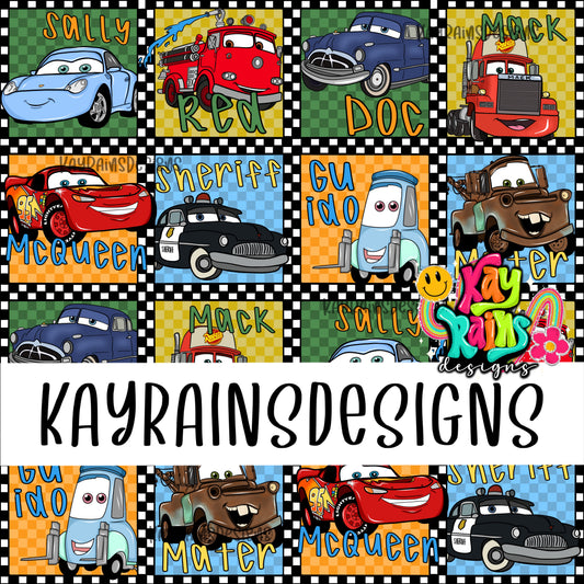 Checkered Cars