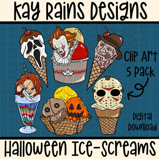 ClipArt - Halloween Ice Screams