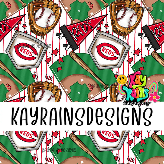 Reds Home Run Seamless